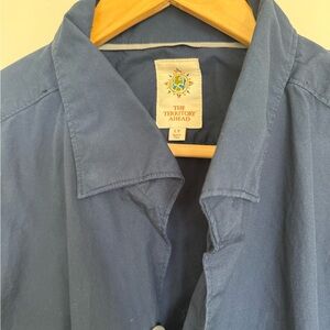 The Territory Ahead Men's Deep Blue Lodi collar shirt